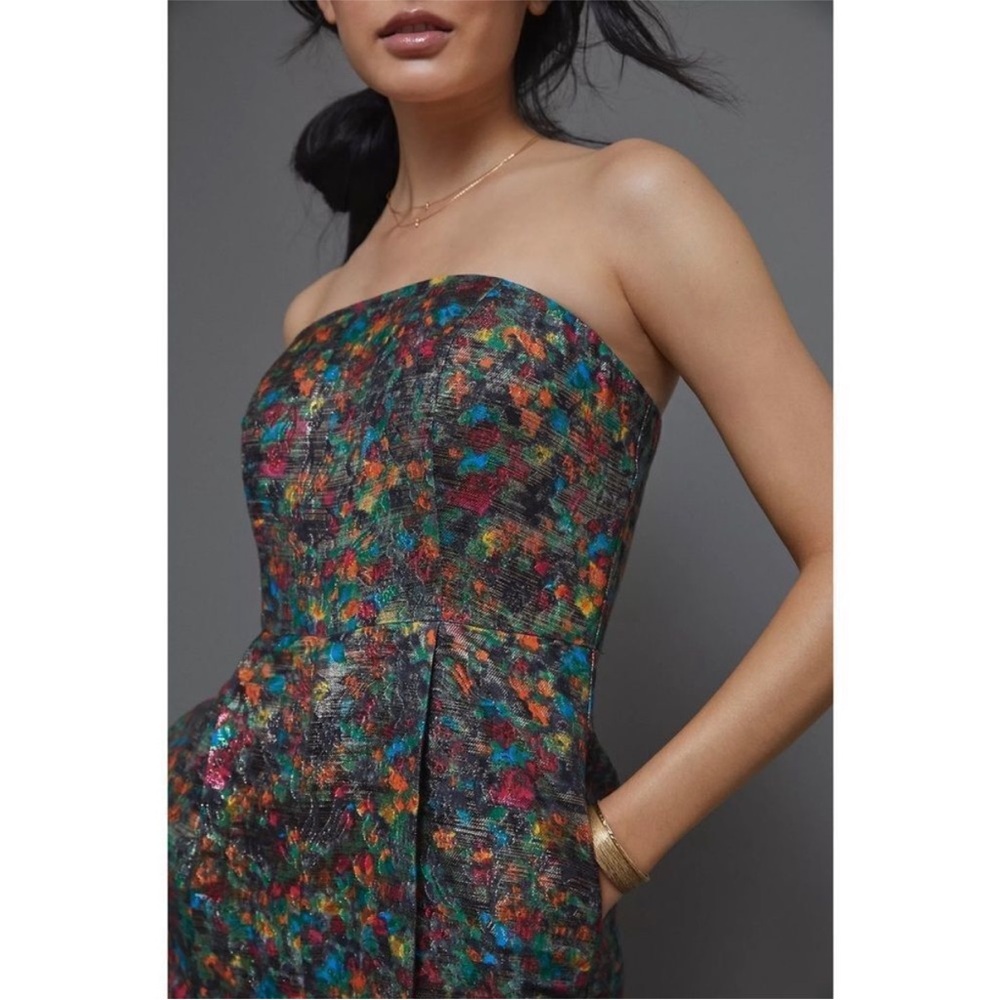 ISO Maeve by Anthropologie Shimmer multicolor jumpsuit in 8